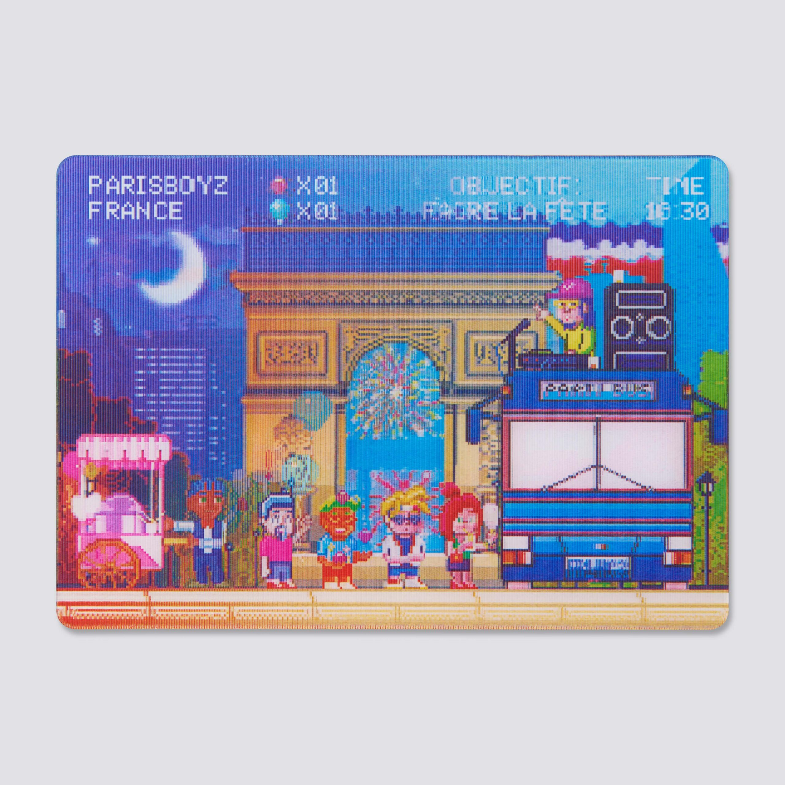 194 lenticular magnet 3d Parisboys the Champs-Élysées / Arc de Triomphe - Image 2