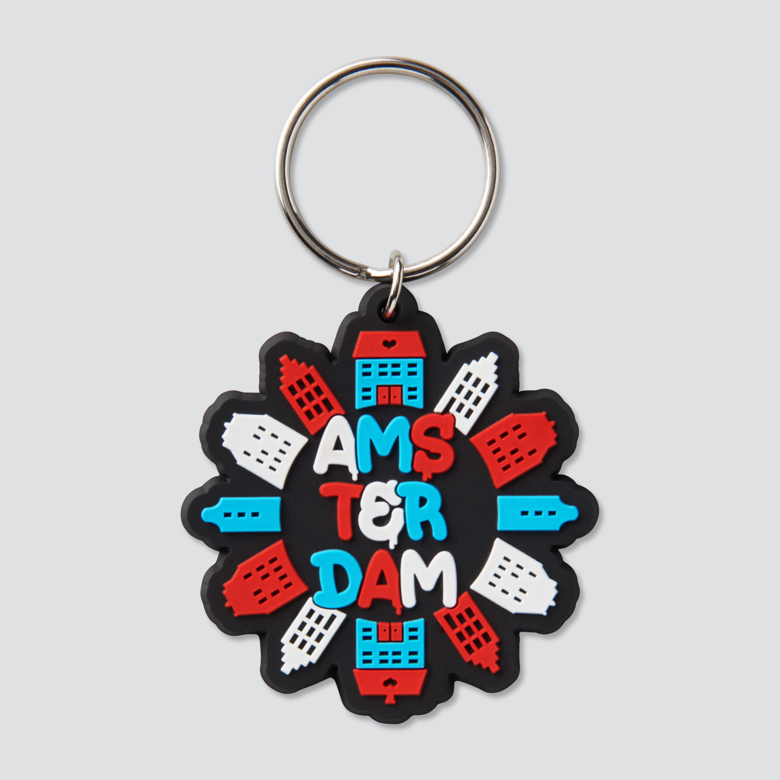 806 pvc keychain Canal Houses funky